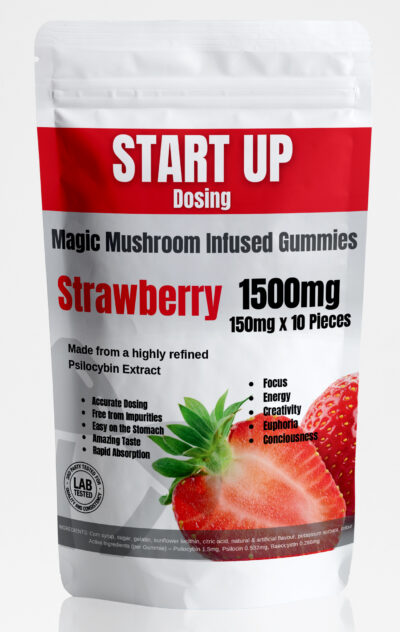 Magic Mushroom Startup Strawberry Gummies 1500mg