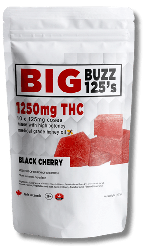 Big Buzz Black Cherry Gummies1250mg THC