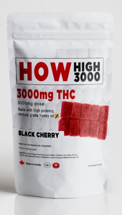 How HIGH Black Cherry Gummies 3000mg THC