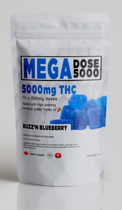 Mega Dose Blueberry Gummies 5000mg THC