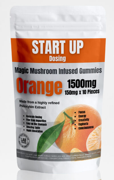 Magic Mushroom Startup Orange Gummies 1500mg