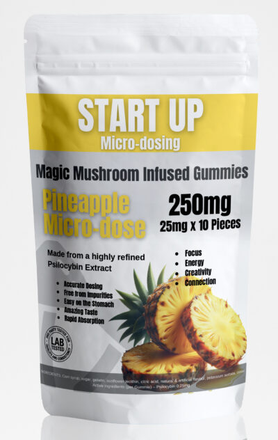 Magic Mushroom Startup Pineapple Microdose Gummies 250mg