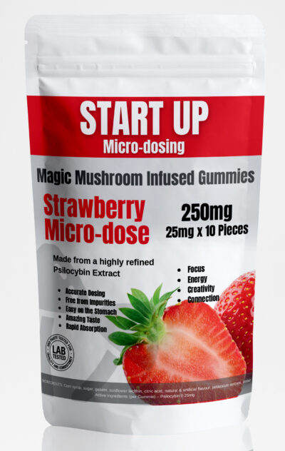 Magic Mushroom Startup Strawberry Microdose Gummies 250mg