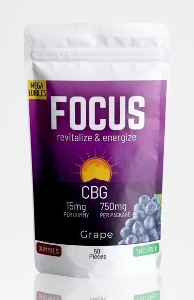 Focus Gummies CBG (Medium Strength) Grape - (50 pack)